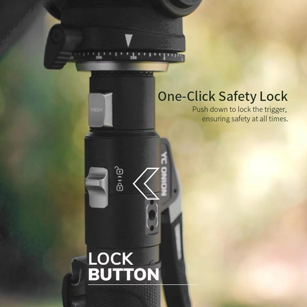 YC ONION PINETA Monopod Pro One-button Stretch Carbon Fiber Quick-release Portable Professional Camera Monopod