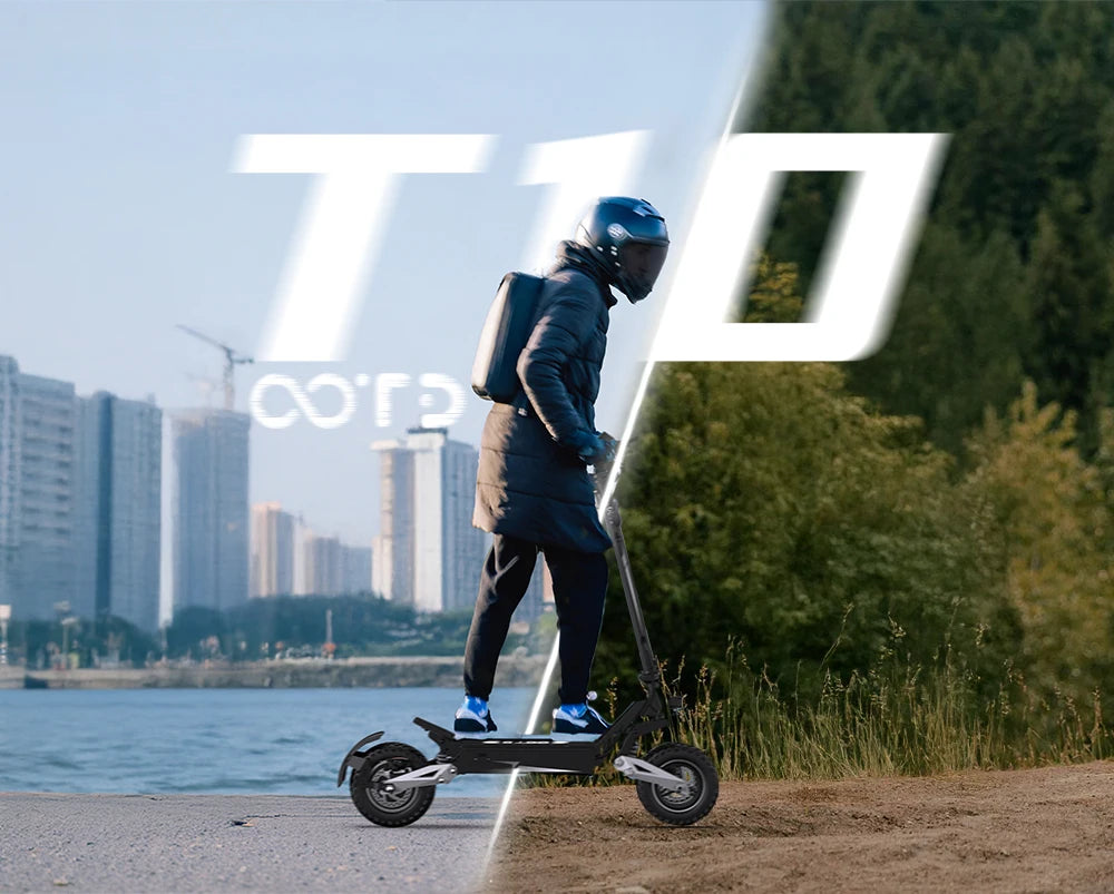 US Warehouse OOTD T10 18Ah Fast Fold Folding Foldable Electric Scooter Free Shipping Electric Scooter Adults