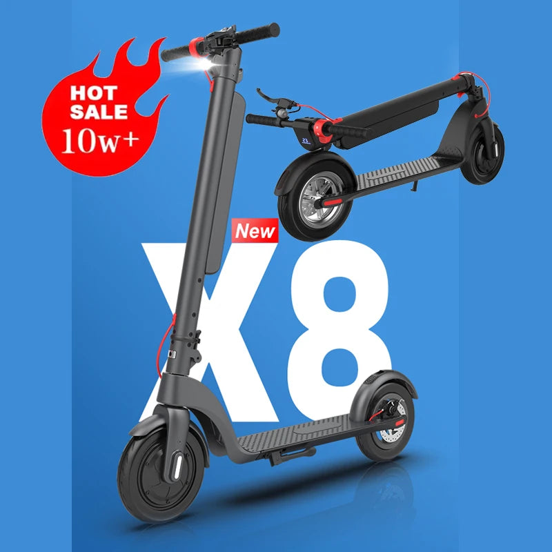 Fashionable Max Range 45Km 55Km 15 Mph 25Km/H Speed Long Range High Power Wheel  Electric Kick Scooter for Adults Skateboard