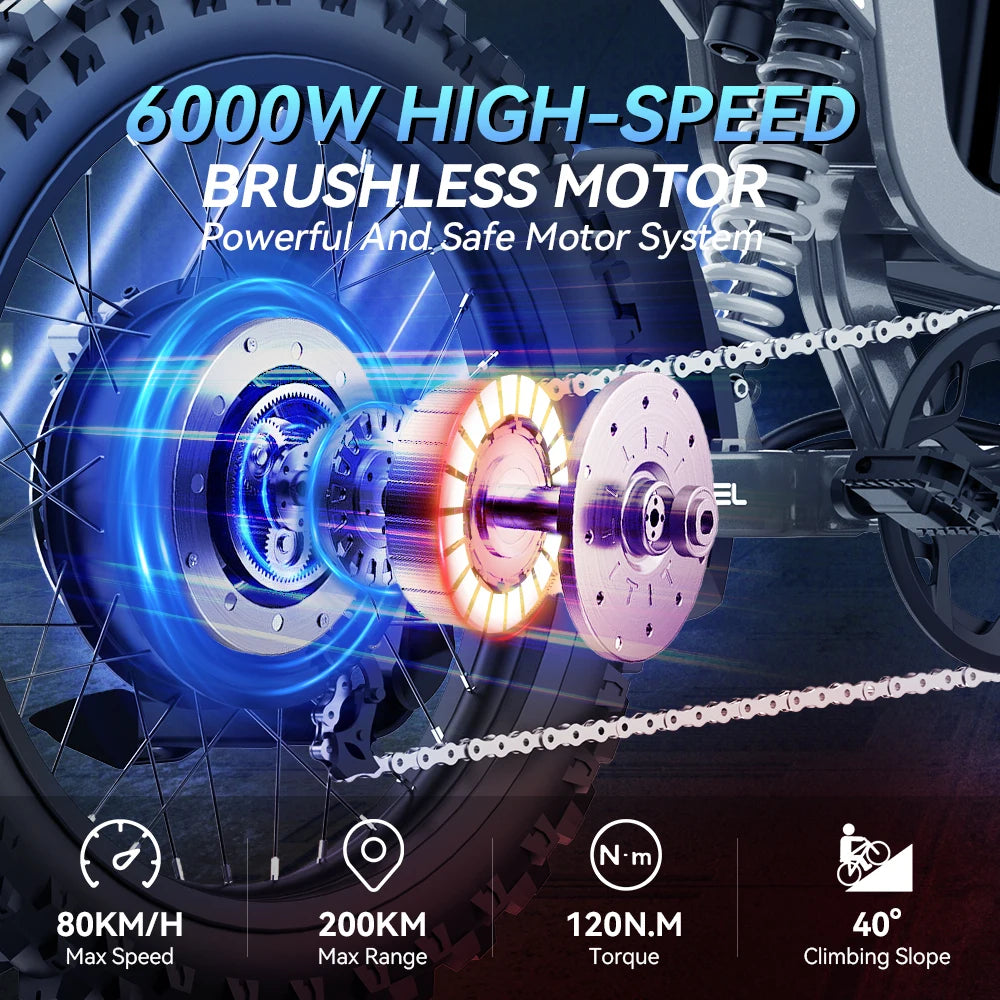 [EEC DOT] 6000W 72V High Speed Electric Motorcycle Manufacturer Wholesale Price for Distributors
