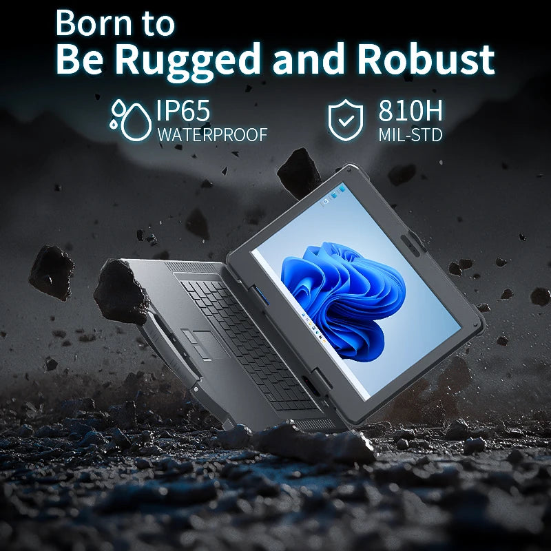 Rugged Notebook Fully extreme Rugged Keyboard Dual Battery Waterproof GPS GNSS 15.6 Inch Tablet Rugged Laptop