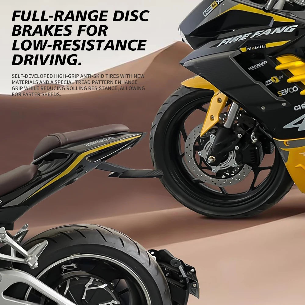 Customizable - 2025 New 72V Electric Motorcycle HighSpeed Track Racing Electric Motorcycle Wholesale 5000W 170km/h
