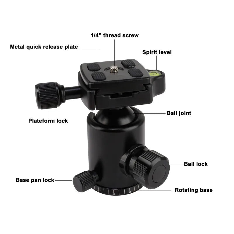 Zomei Z669C Lightweight Carbon Fiber Folding Travel Digital Professional Camera Tripod