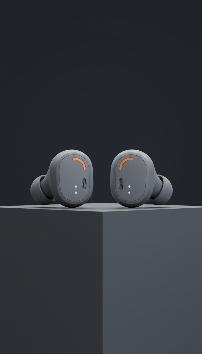 Compact wireless earbuds for all-day wear
